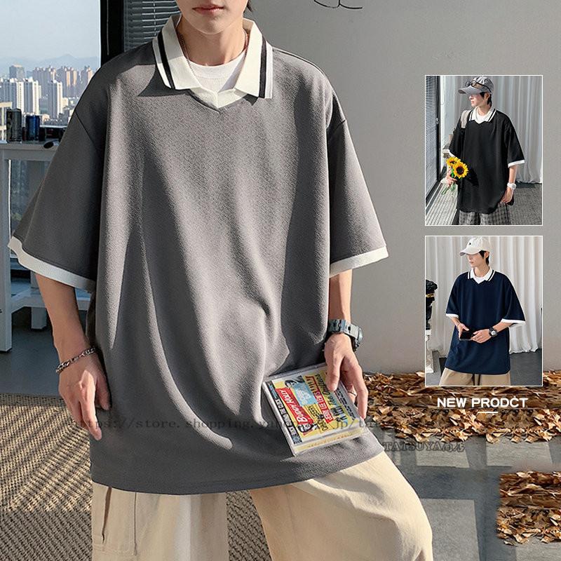 カジュアル 短袖 メンズファッション イージーtシャツ 半袖 22春夏新作 代 30代 カッコイイ ストリート系のメンズ 開襟 高品質 高級感 トレンドスタイル 無料発送