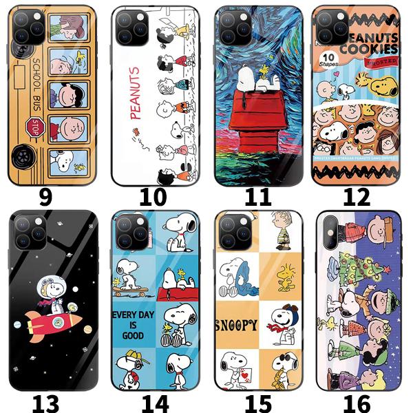 新品本物 新品 鏡 シリコン硬化ガラス アニメ Snoopy スヌーピー スマホケース カバー 可愛い 耐衝撃 Iphone7 8 Plus Xr Xsmax 11 12 13 Promax 12mini Aynaelda Com