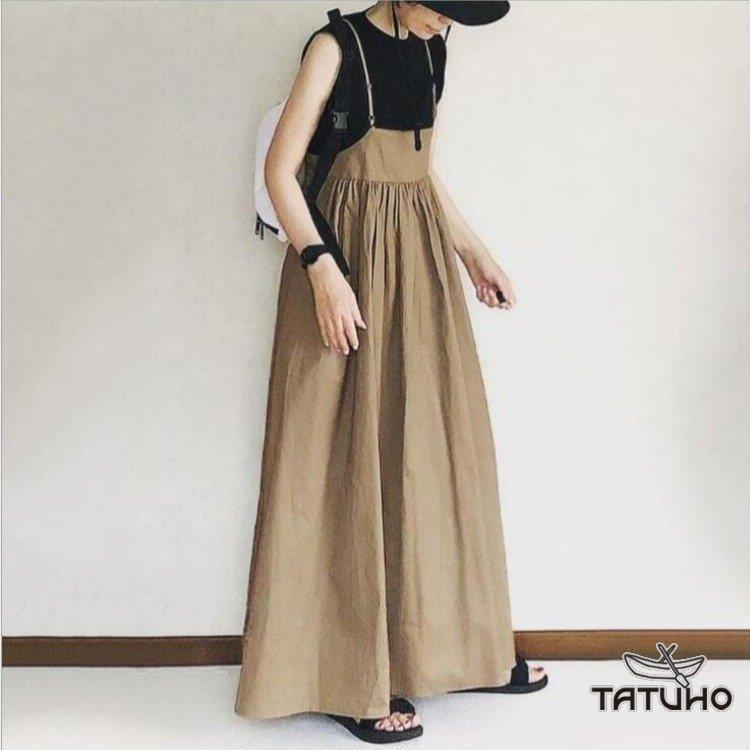 865円 22新発 レディース サロペット オールインワン ジャンパースカート ワンピース