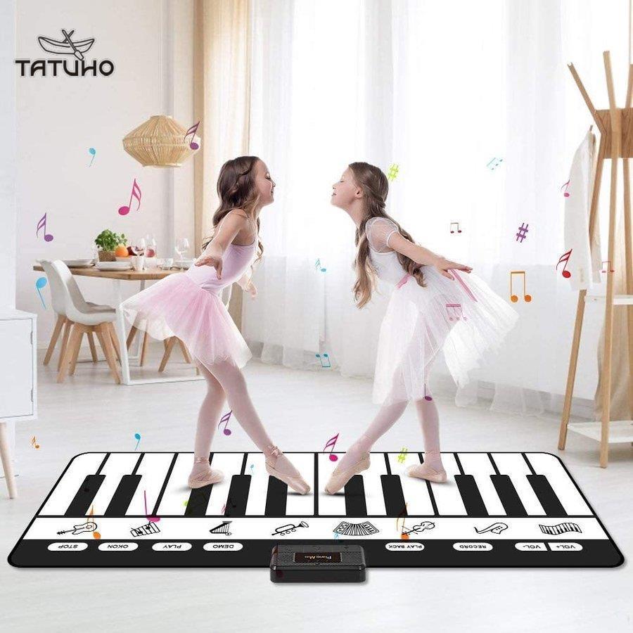録音機能 8種類楽器音 10デモ曲 24鍵盤 ピアノマット 録音再生機能 ピアノおもちゃ スピーカー搭載 音楽マット ミュージックマット ワンキーワンノート機能 知育玩具 オープニング大セール Themtransit Com