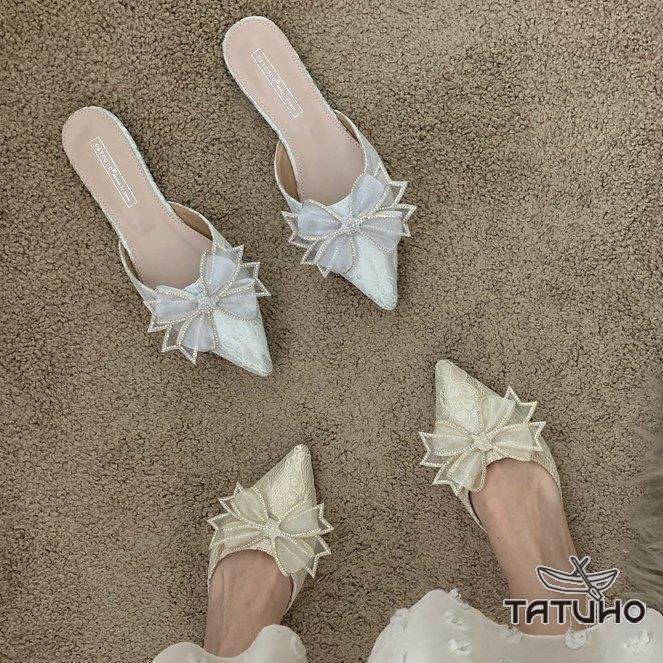 美しい 履きやすい ローヒール パンプス フラットシューズ バレエシューズ ミュール 歩きやすい 可愛い Zei31 女子会 オフホワイト ホワイト 痛くない 脱げない パンプス サイズ 39