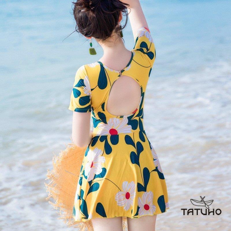 水着 レディース 体型カバー 水着ワンピース型 花柄 サロペット水着 半袖 背中出し 小胸バンドゥ 40代 オシャレ韓国風 可愛い スイムウェア ママ 水着 温泉 海辺 I193qdzbyu 水着 Www Velver Hu