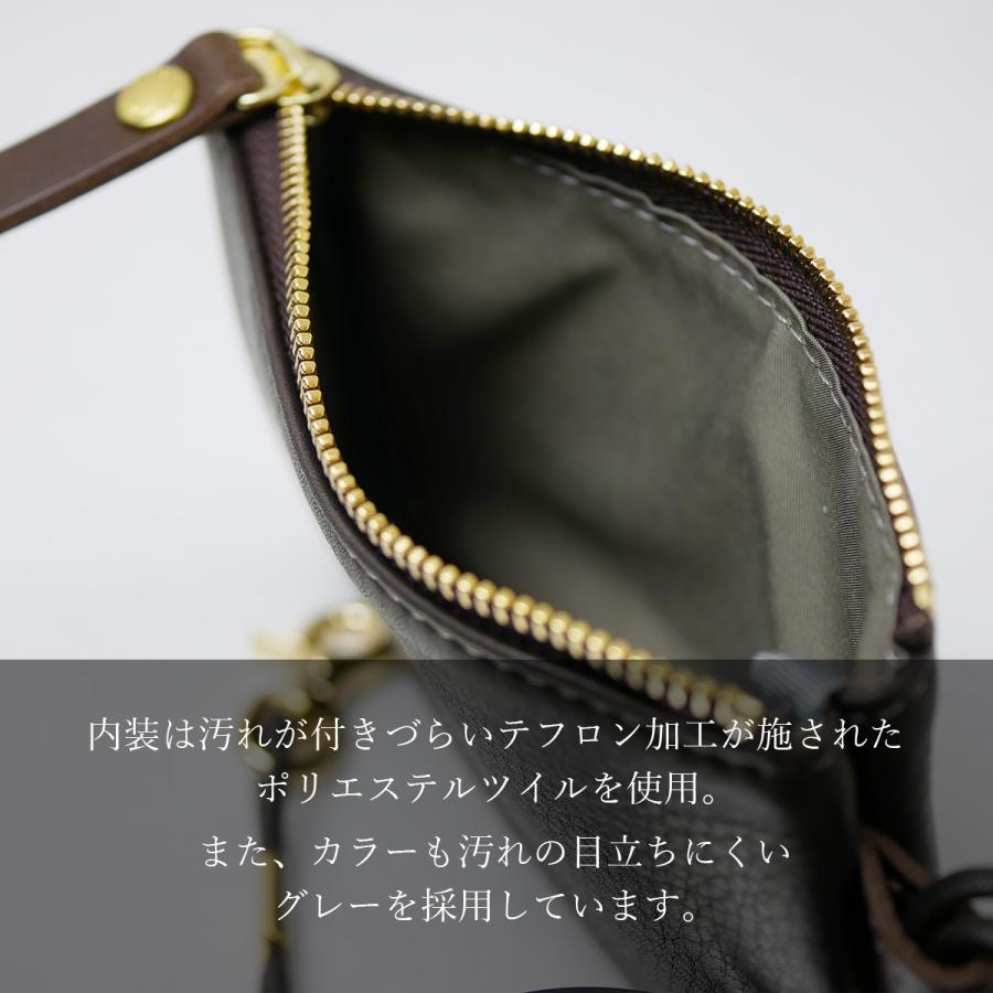 ポーチ ストラップ付 メンズ ミニポーチ 本革 レザー 日本製 おしゃれ