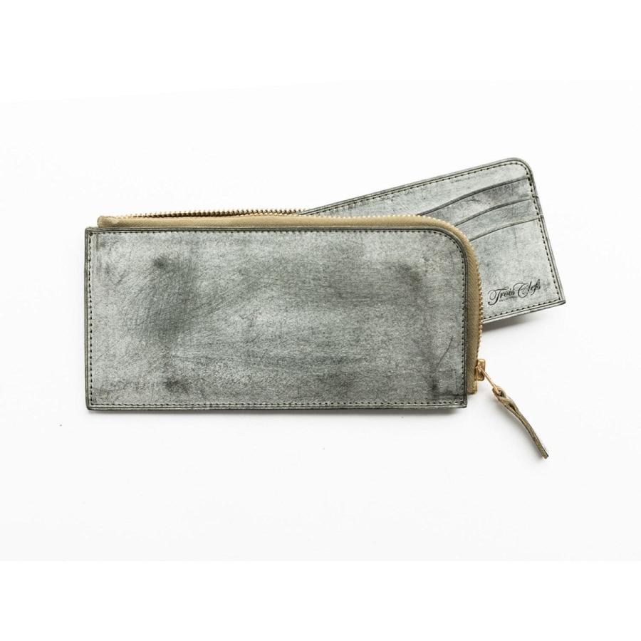 アウトレット）長財布 L字ファスナー ロングウォレット本革 イタリア