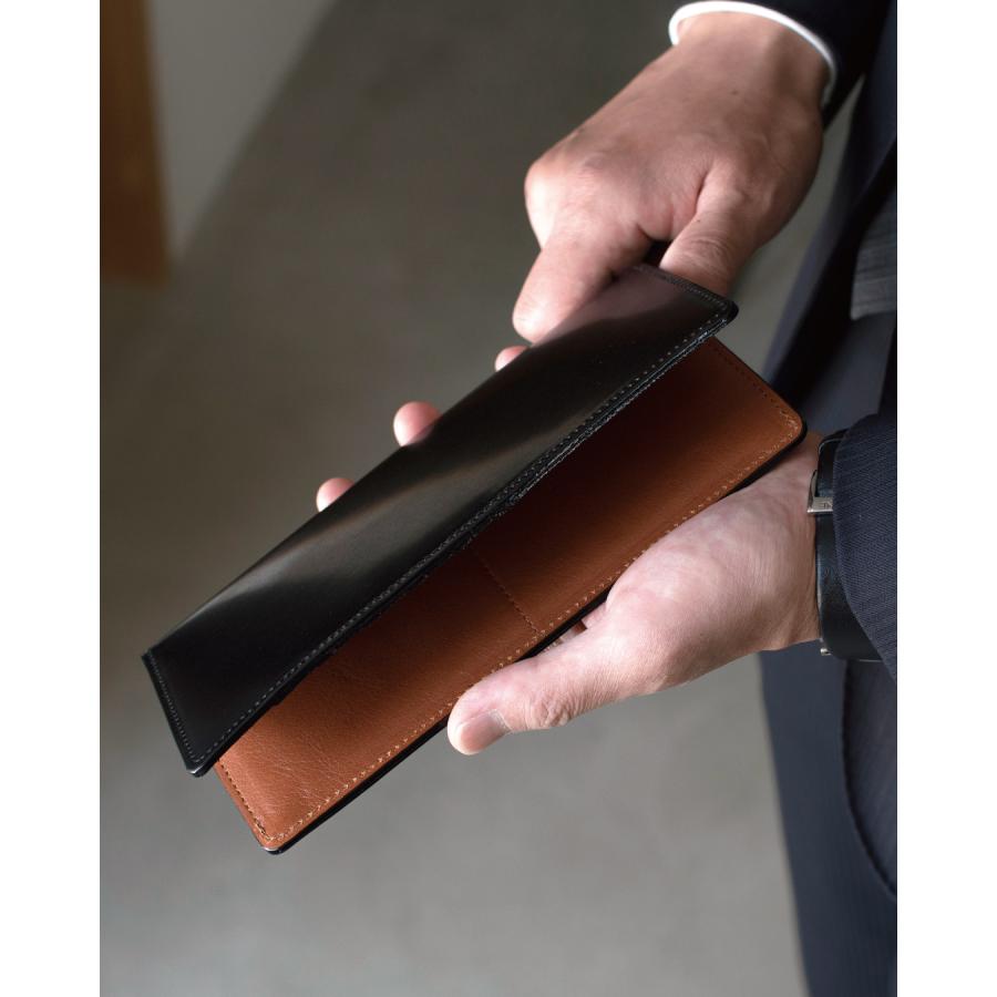 コードバン 長財布 日本製 メンズ 革 本革 アルプスレザー 大容量 小銭