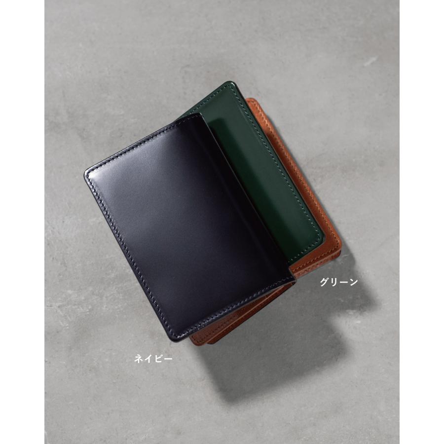 名刺入れ メンズ コードバン 日本製 名入れ 本革 50枚収納 大容量