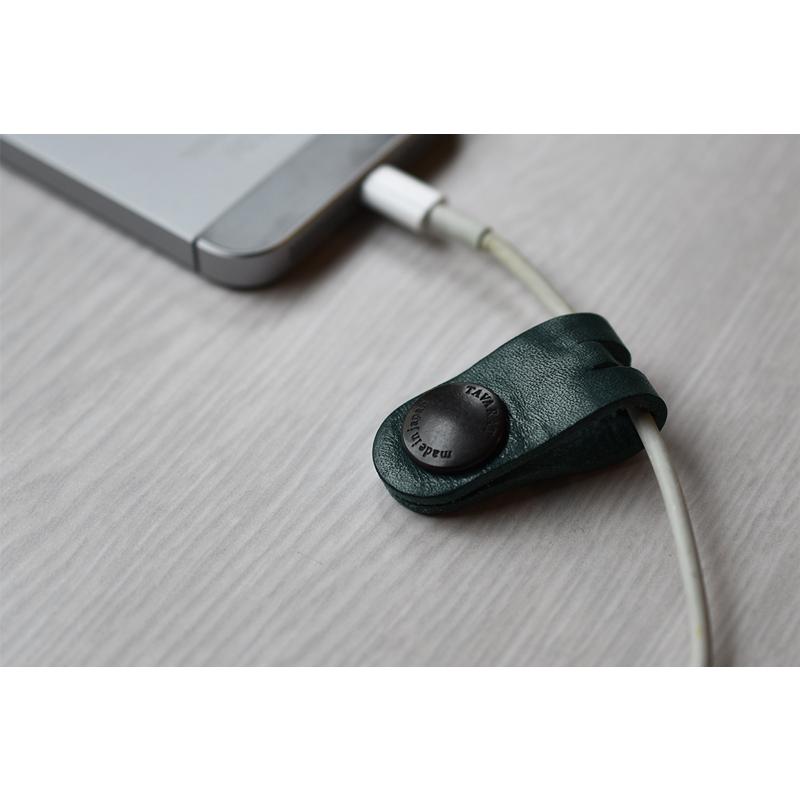 コードクリップ 2本セット ケーブルクリップ 日本製 イヤホン まとめる 本革 収納 姫路レザー Tps-059-2set 新生活 |  | 13