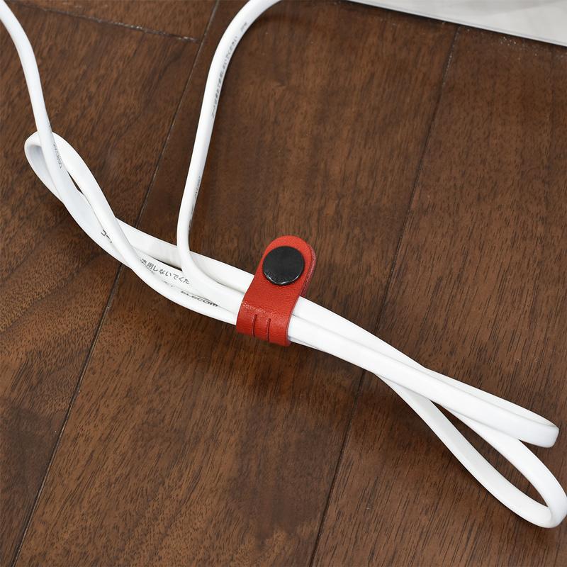 コードクリップ ロングサイズ ケーブルクリップ イヤホン まとめる 本革 収納 姫路レザー 日本製 Tps-059ln 新生活 |  | 12