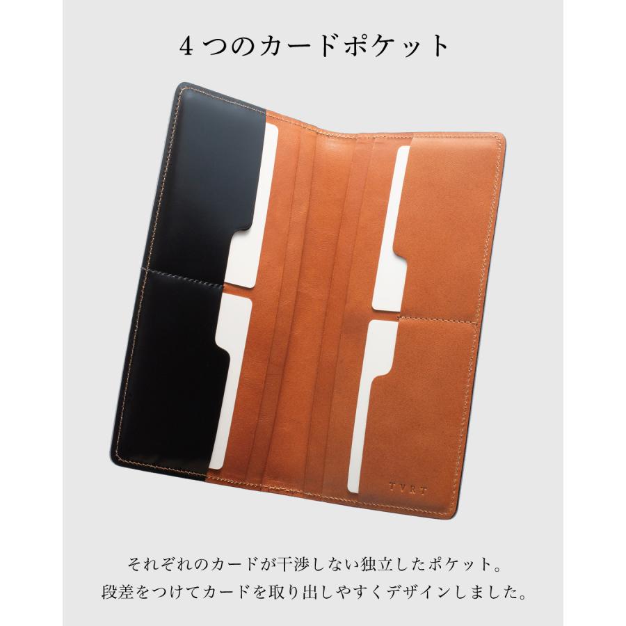 コードバン 長財布 日本製 薄い メンズ 革 本革 カード収納 おしゃれ