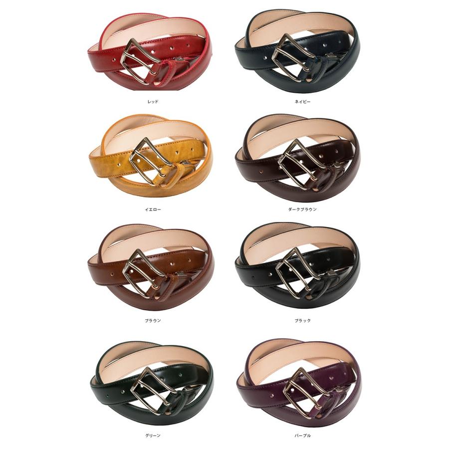 ベルト メンズ ビジネス 本革 日本製 30mm幅 長さ調節可能 紳士ベルト