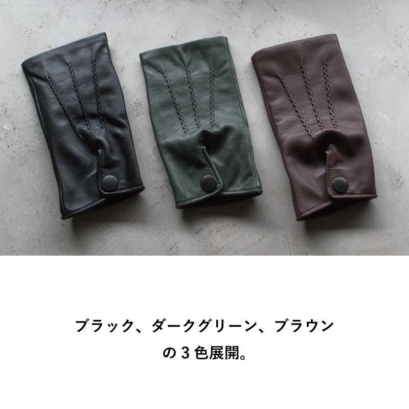 手袋 メンズ 指無し 本革 日本製 フィンガーレス グローブ