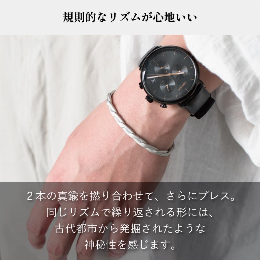 在庫限り 廃盤品）バングル メンズ ツイスト シルバー ゴールド 真鍮
