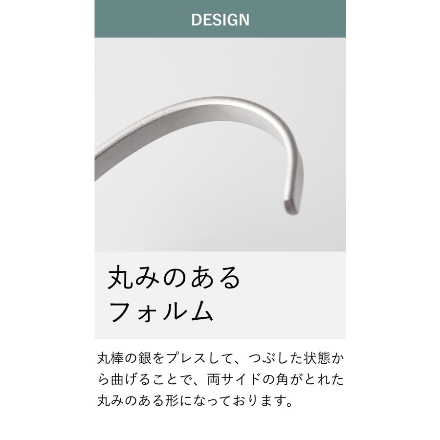 バングル メンズ シルバー 950 ブレスレット アクセサリー シンプル