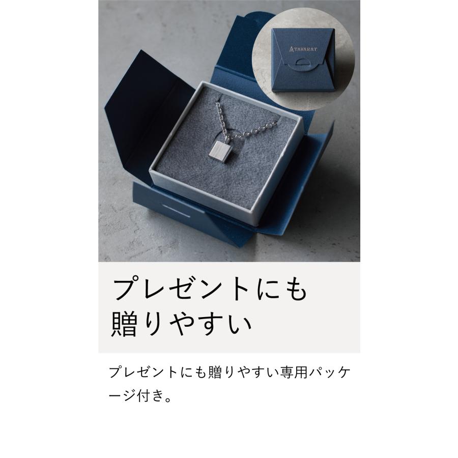ネックレス メンズ シンプル 正方形 アクセサリー 真鍮 名入れ あずき
