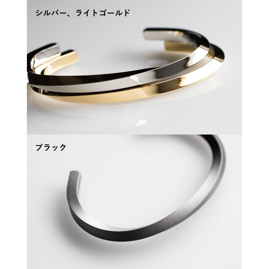 アウトレット) バングル メンズ シルバー ゴールド ブラック ツイスト