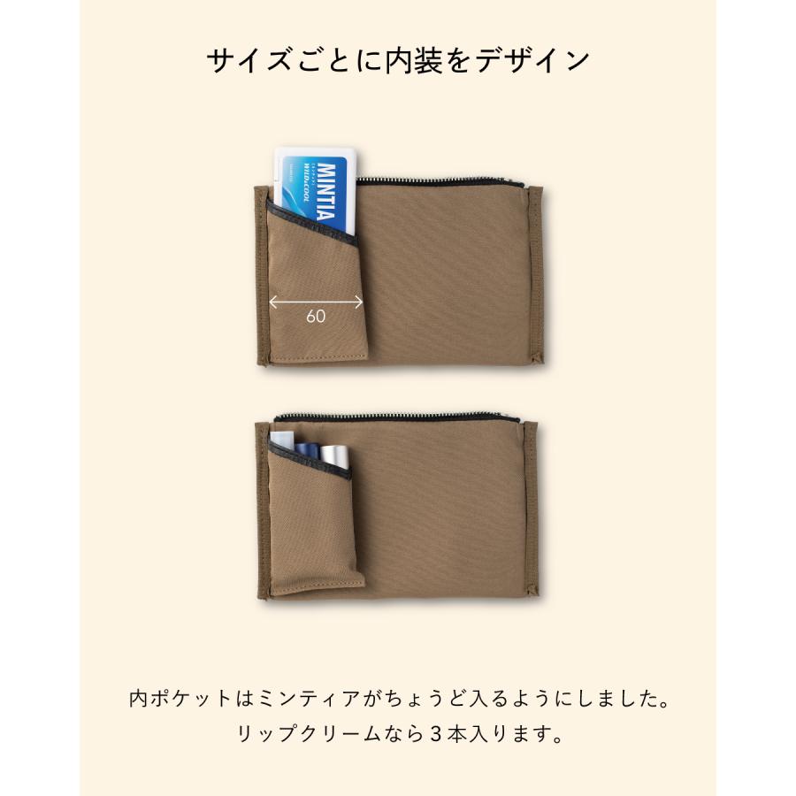 ポーチ 本革 小物入れ Mサイズ 薄型 無地 レザーポーチ セカンドバッグ