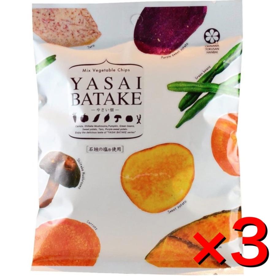 沖縄県産 やさい畑 3袋 沖縄特産販売 7種類の野菜の美味しさを詰め込んだミックスベジタブルチップス ビールのおつまみに F107 3pcs Yasaibatake 美と健康のタヴォラ 通販 Yahoo ショッピング