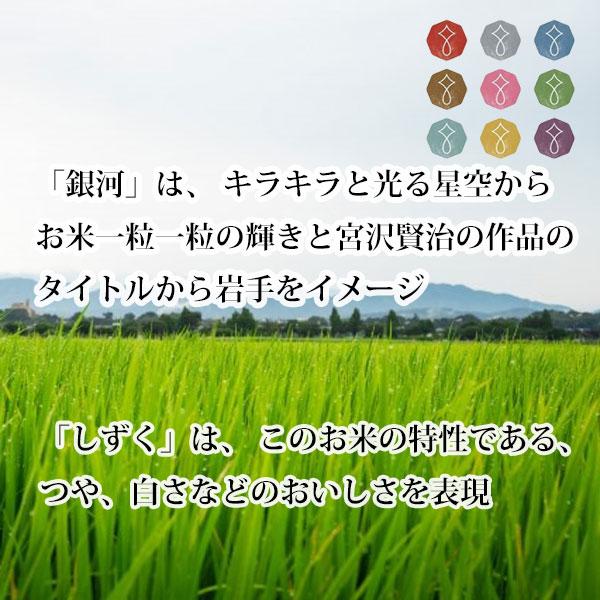 米 4kg (2kg×2袋) 銀河のしずく 岩手県産 お米 4キロ 令和5年産 精白米 白米 ご注文後に精米 送料無料｜tawaraya-kome｜05