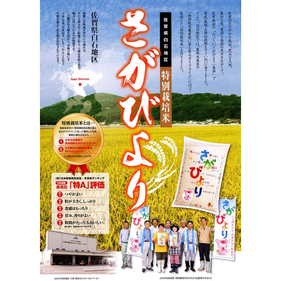 米 10kg 特別栽培米 さがびより 特A米 佐賀県産 白石地区指定 お米 10キロ 令和5年産 玄米 白米 7分づき 5分づき 3分づき オーダー精米 ご注文後に精米 5kg×2袋｜tawaraya-kome｜05