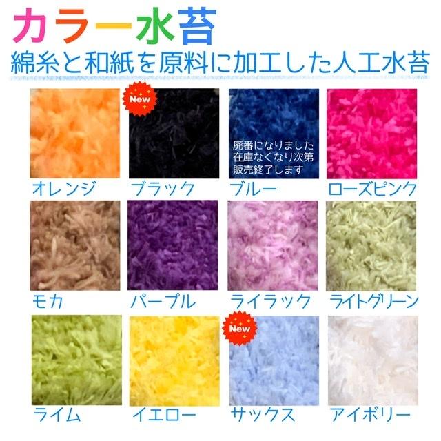 期間限定特価】 カラー水苔 アート水苔50m 期間限定特価】 カラー水苔 アート水苔50m