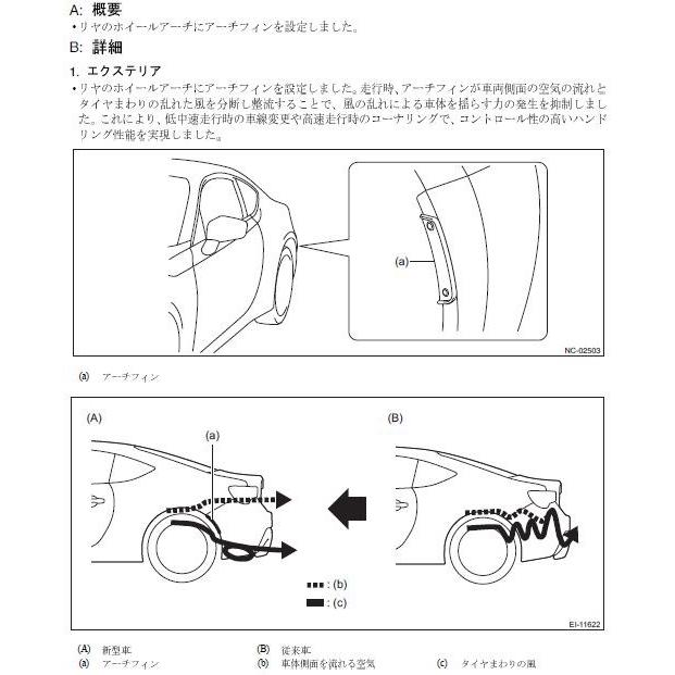 57756CA000右のみ※左右別売【STI-スバル】リアアーチフィン(右) スバル(純正)G型 BRZ(ZC6)【メール便可】｜taxnerima｜02