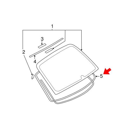 isgk　ダイハツ スバル等　純正 ２本 SUBARU（スバル） 65158FE000【スバル純正】SUBARU imprezaリアガラス