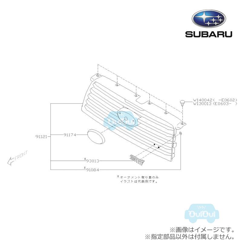 SUBARU（スバル） 91121SA101【スバル純正】フロントグリル