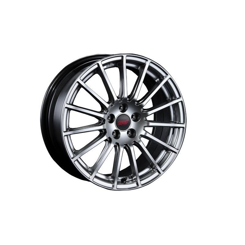 SUBARU STI 純正OP 17インチ7.5J+48 ガンメタホイール① SUBARU STI 純正OP 17インチ7.5J+48 ガンメタホイール