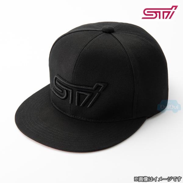 STSG18100422【スバル公式】STI フラットキャップ STIロゴ3D刺繍入り