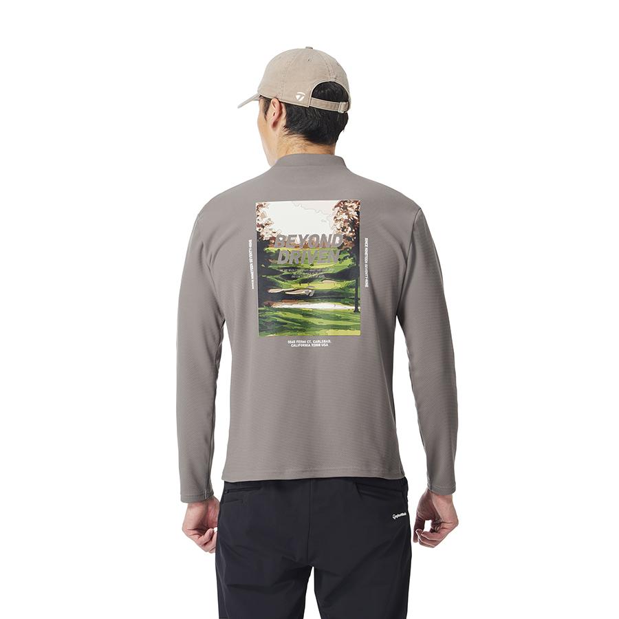 TaylorMade（テーラーメイド） ゴルフ バックプリント L/S モック