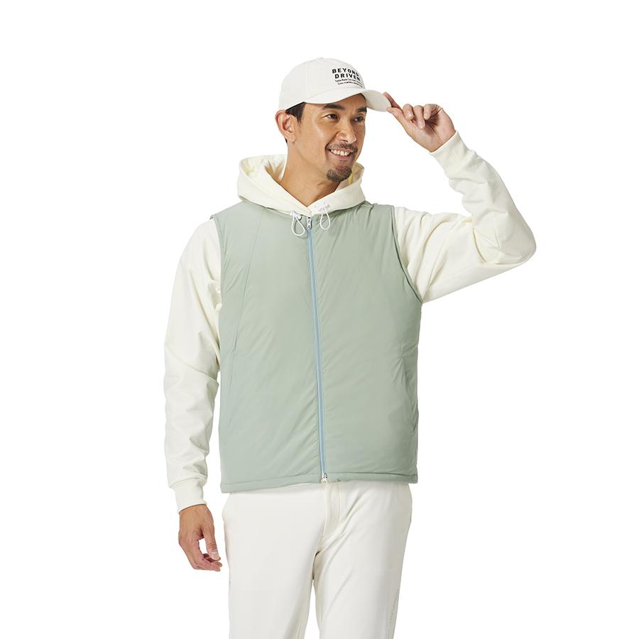 新作 テーラーメイド ベスト 中綿 ダウン カーキ ハイブリッド ゴルフウェア TaylorMade（テーラーメイド） ゴルフ レイヤリングコンセプト