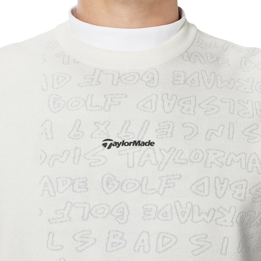 新品TaylorMade ホワイトセーター TaylorMade（テーラーメイド） ゴルフ ワーディンググラフィッククルー