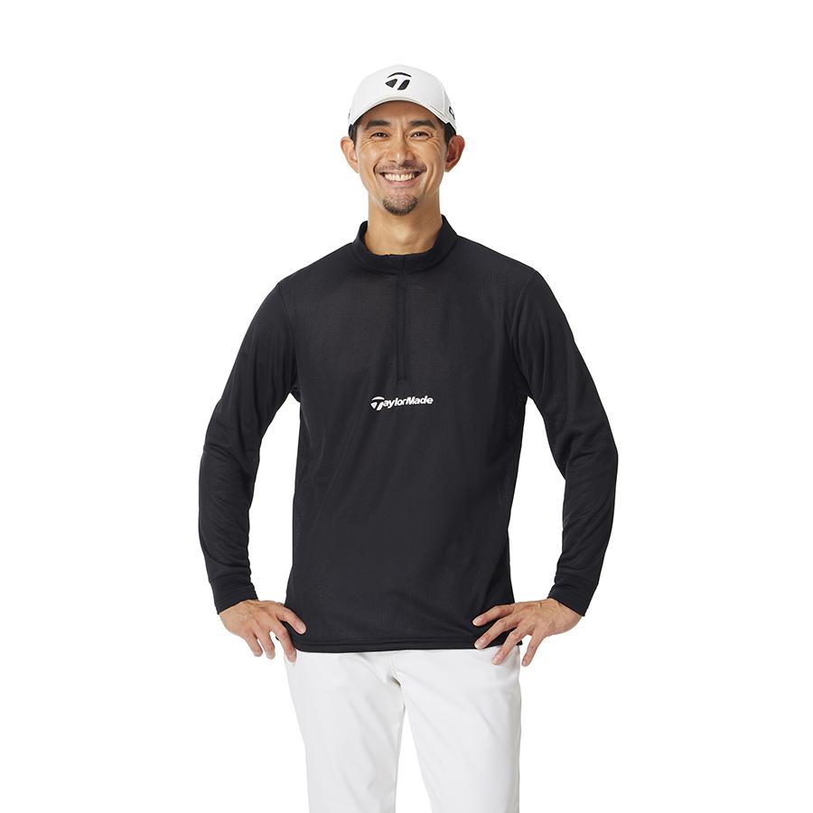 ☆再再お値下げ☆☆Taylor Made ☆ハーフジップポロ Ｌブラック TaylorMade（テーラーメイド） ゴルフ オクタハーフジップ / ブラック