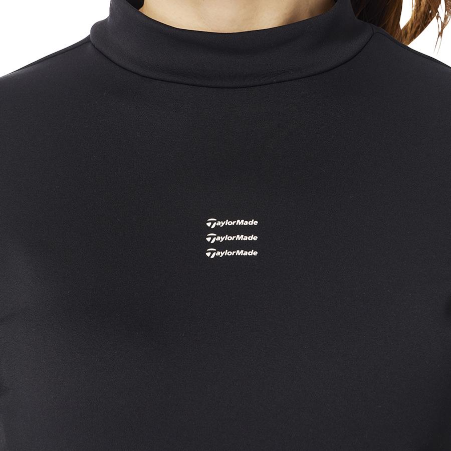 新品 テーラーメイド 長袖 モックネック 保温 胸ロゴ ブラック XLサイズ TaylorMade（テーラーメイド） ゴルフ 【Ws】T-HEAT ベーシックL/S