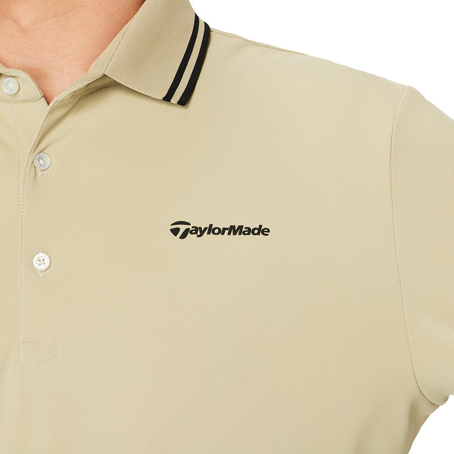 【美品】テーラーメイド TaylorMadeポロシャツ スカートセットアップ S TaylorMade（テーラーメイド） ゴルフ TMベーシックS/Sポロ / ベージュ