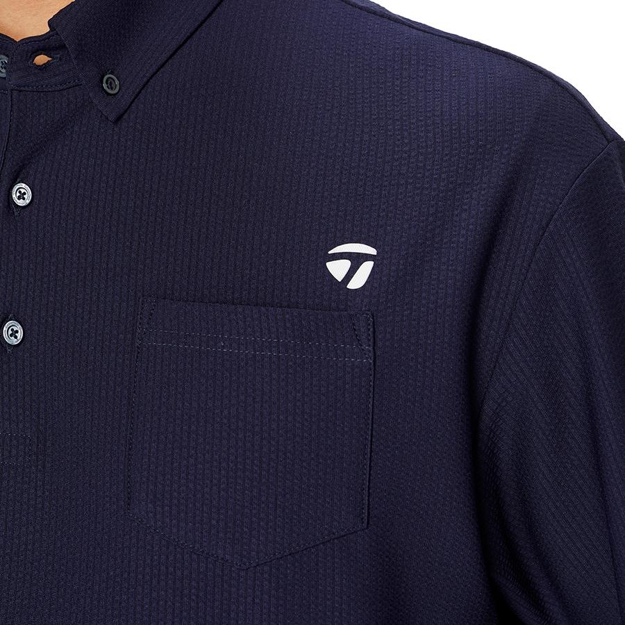 TaylorMade（テーラーメイド） ゴルフ シアサッカーS/Sポロ / ネイビー
