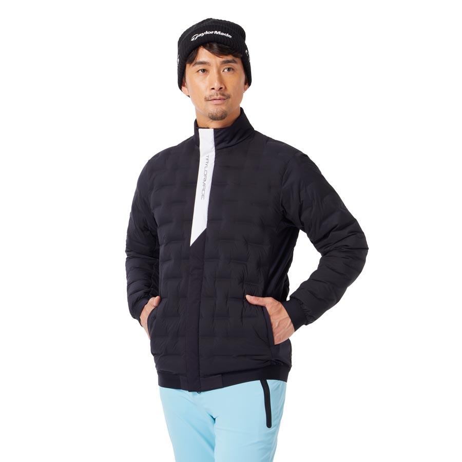 TaylorMade ブラックダウンジャケット テーラーメイドゴルフダウンジャケットメンズ