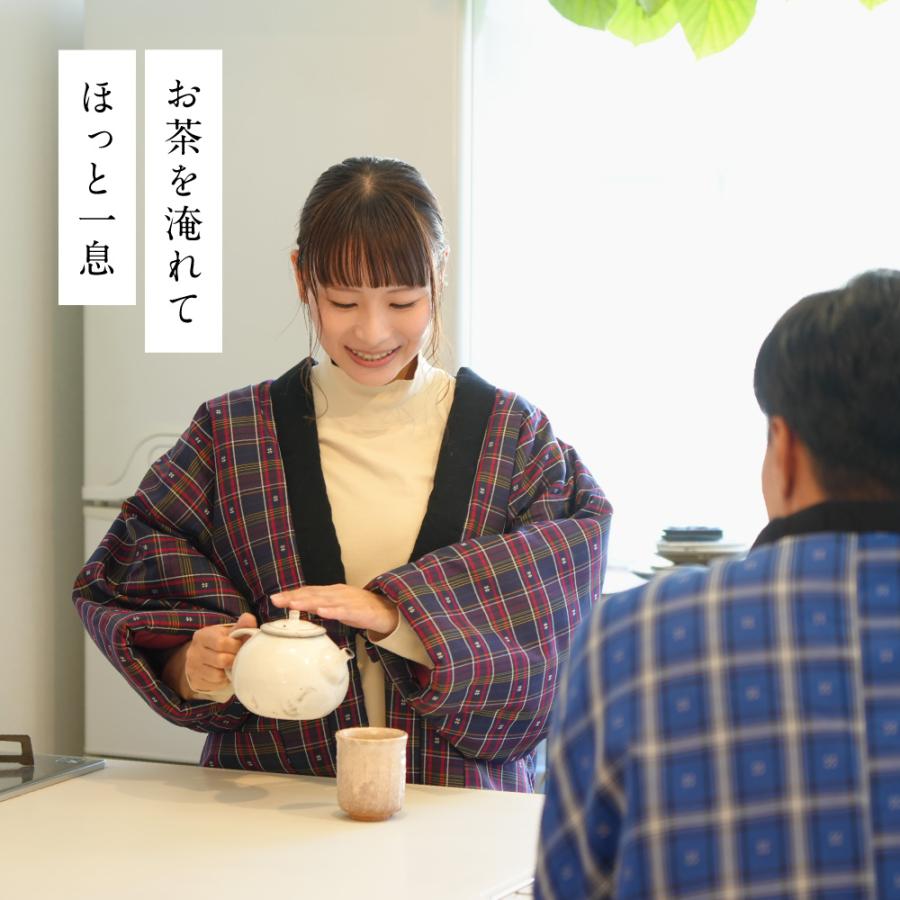 はんてん レディース 日本製 綿入りはんてん 半纏 綿入れ半纏 久留米織