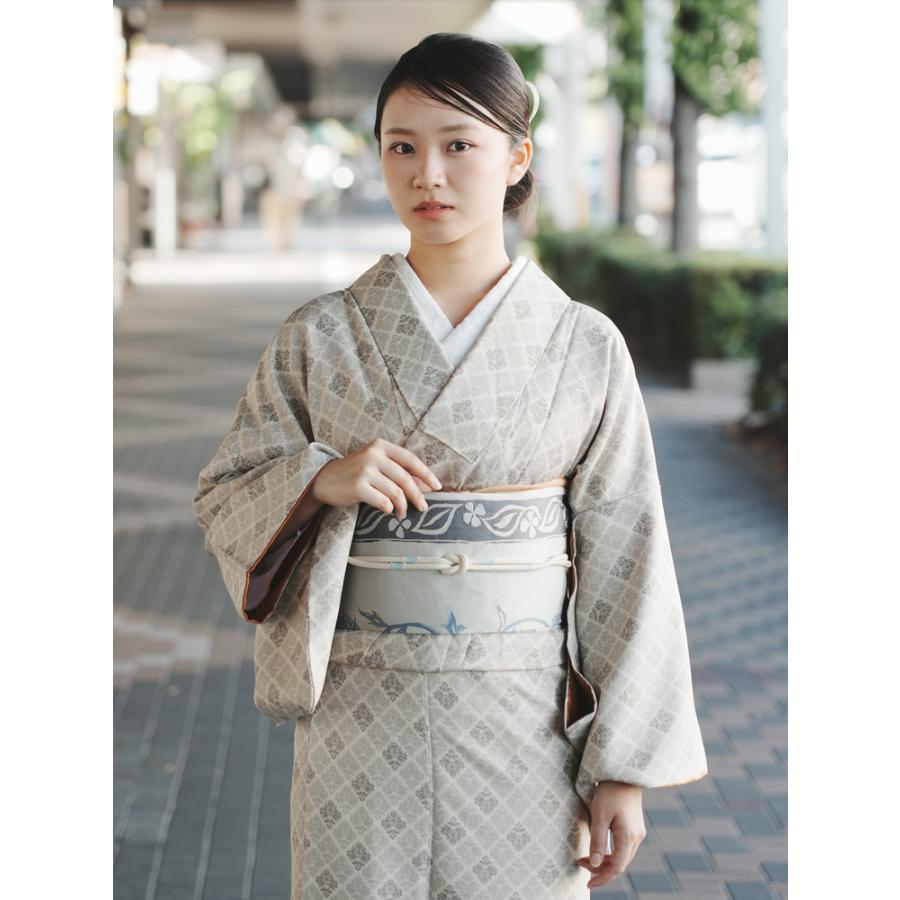 着物 名古屋帯 2点セット たゆたふセレクト 袷 プレタ 洗える着物 お 