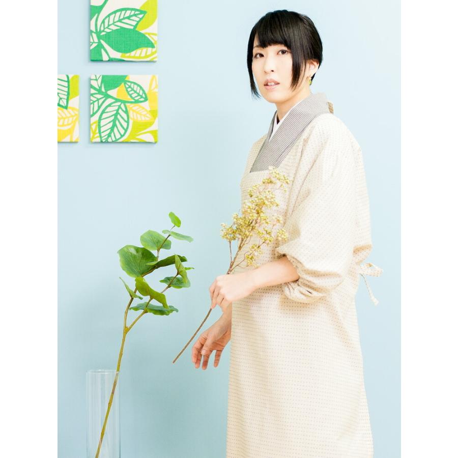 ROCCA（六花） かっぽうぎ 割烹着 おしゃれ 七緒 掲載 和装 ロング