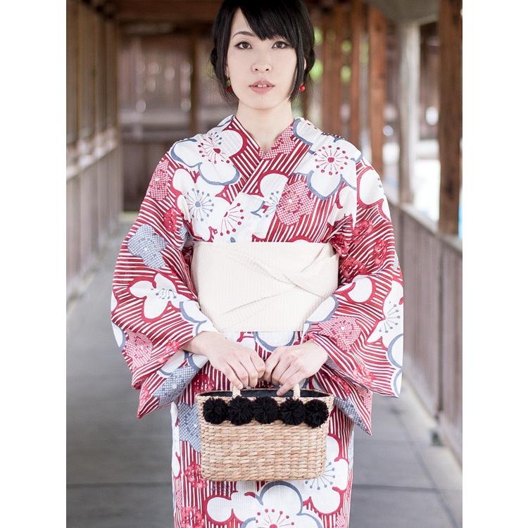 かごバッグ カゴバッグ レディース バンクアン 巾着 ポンポン付き