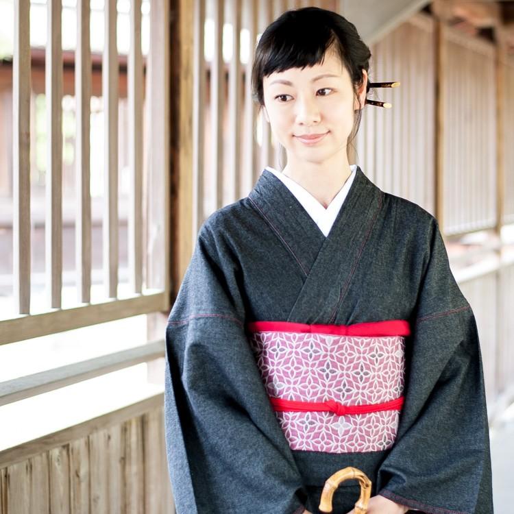 デニム着物 名古屋帯 セット レディース 洗える着物 女性 大人 デニム着物 名古屋帯 セット レディース 洗える着物 女性 大人