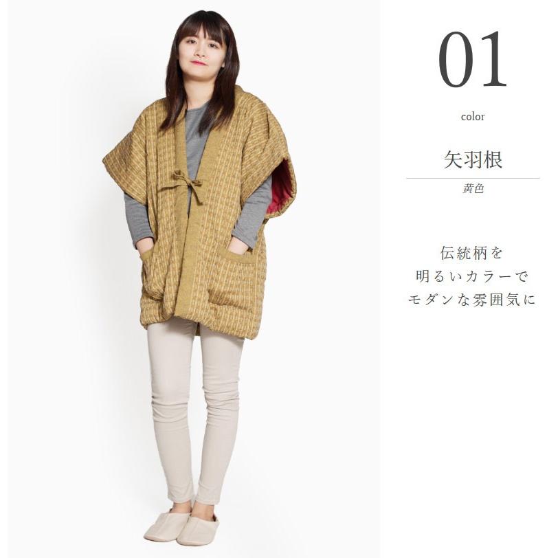 はんてん おしゃれ 袖なし 日本製 レディース 久留米 綿100 綿入れ半纏 やっこ 標準 半天 袢纏 どてら 丹前 ちゃんちゃんこ ギフト 2 0304 Tayu Tafu 通販 Yahoo ショッピング