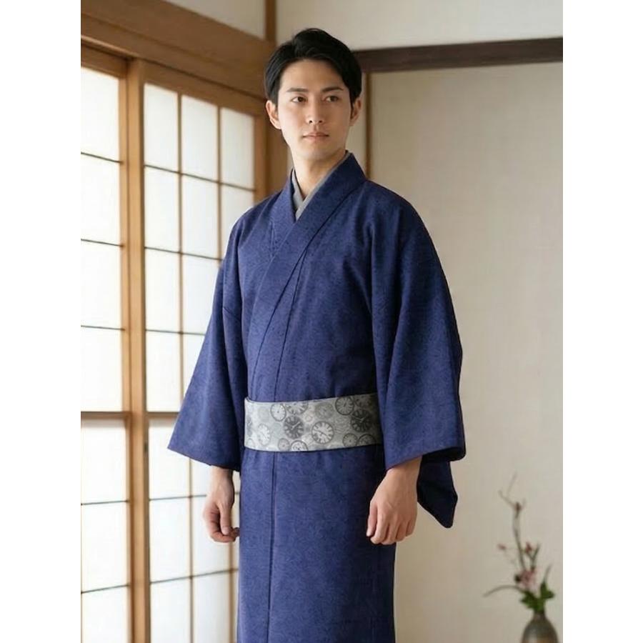 BOTAN 木綿 着物 メンズ 久留米織 お仕立て上がり 日本製 男性 単衣