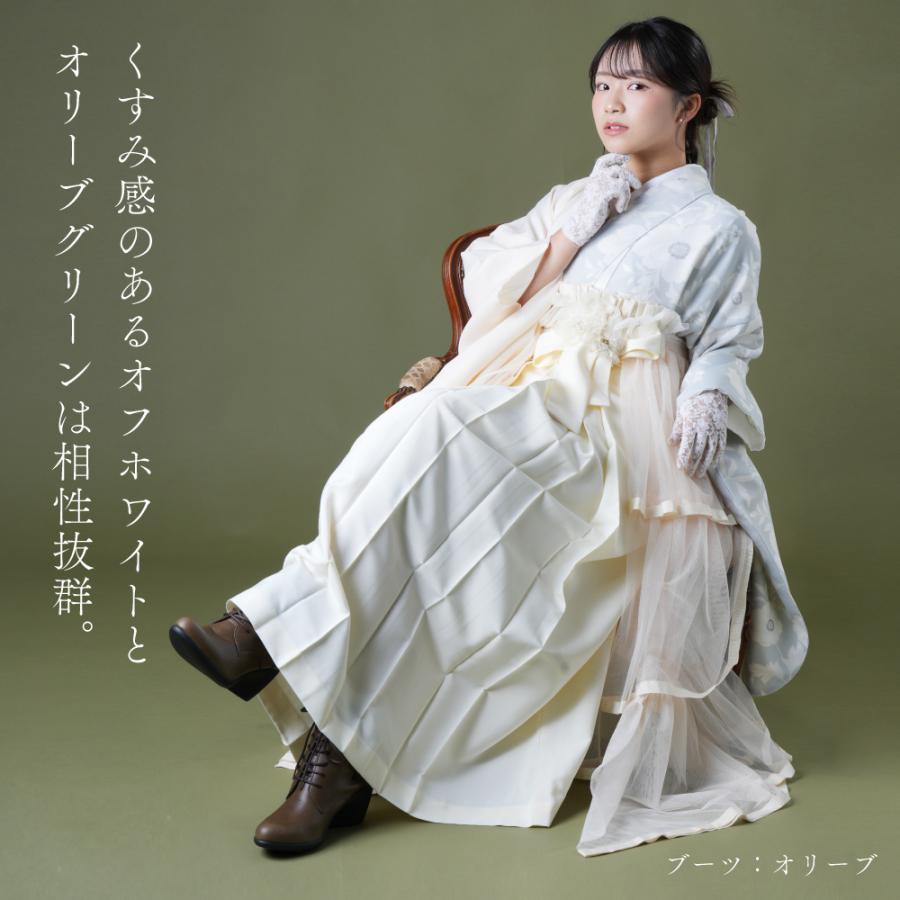 Re:getA（リゲッタ） ブーツ 日本製 レースアップ サイドジップ 袴