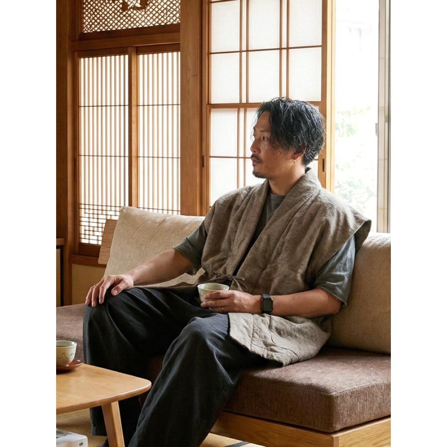 半纏 はんてん ポンチョ ベスト 袖なし どてら 丹前 どんぶく 