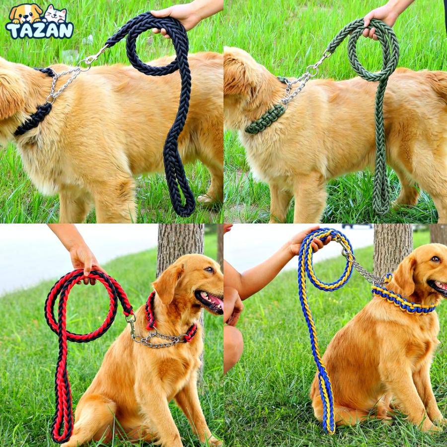 犬 リード ハーフチョーク 首輪 セット パラコード 犬用 しつけ