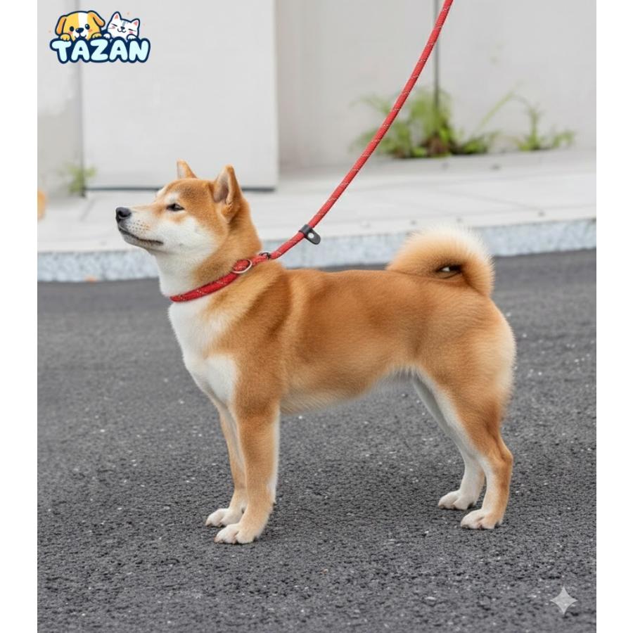 犬 リード 首輪一体型 スリップリード チョーカー しつけ用リード 犬用
