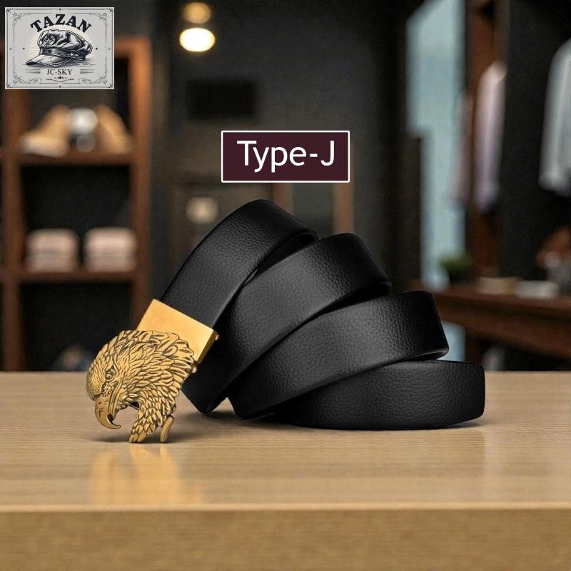 オートロック式 ベルト メンズ ドラゴンバックル 幅3.5cm 120cm 自動