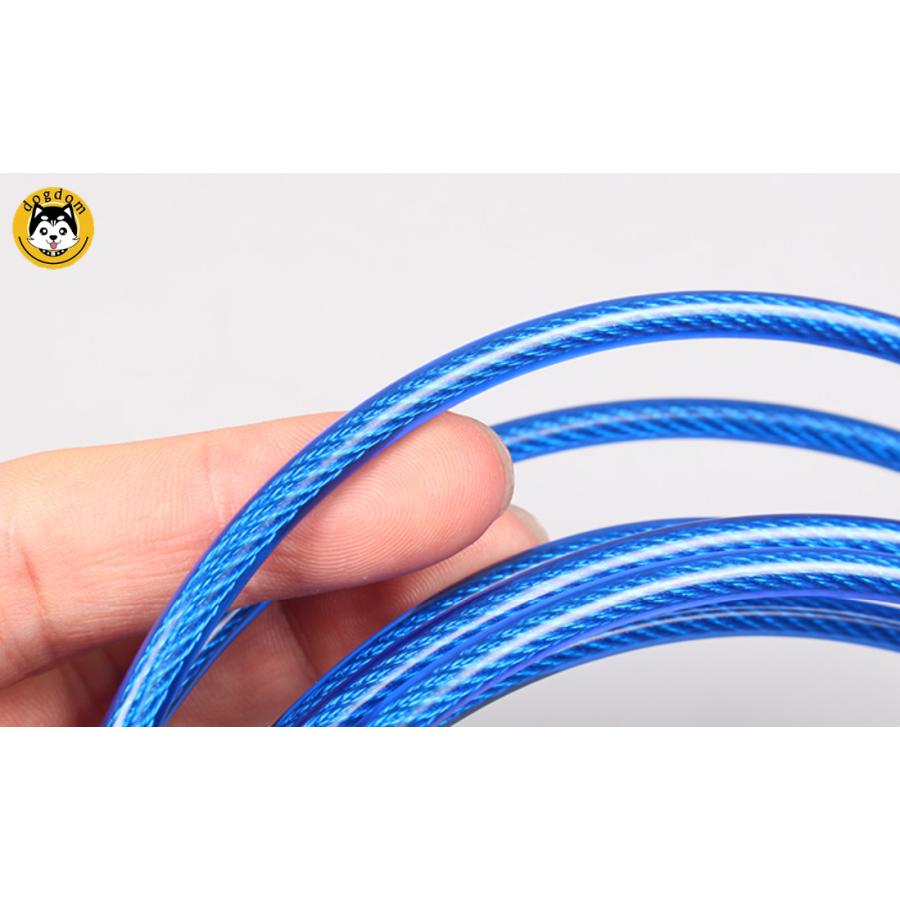 犬　リード　滑り止めワイヤー制御リード 青　ブルー　1cm*120cm 楽天市場】【1000円送料無料】犬 リード 小型犬・中型犬用ドッグ